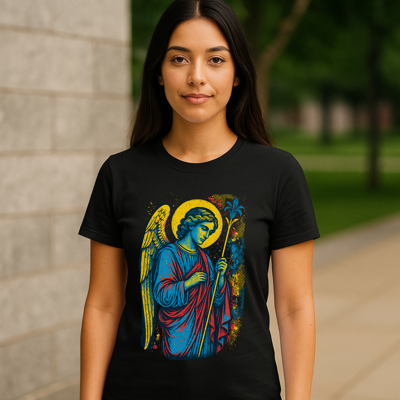Camiseta Feminina Algodão Básica São Gabriel