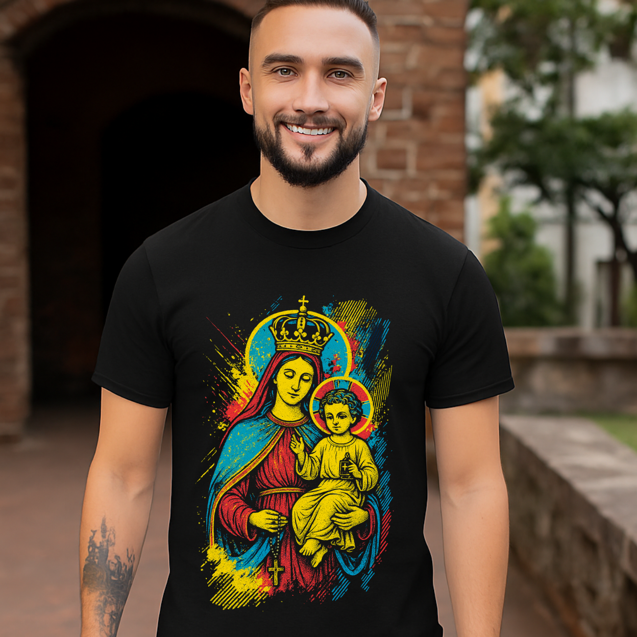 Camiseta Masculina Algodão Nossa Senhora do Carmo