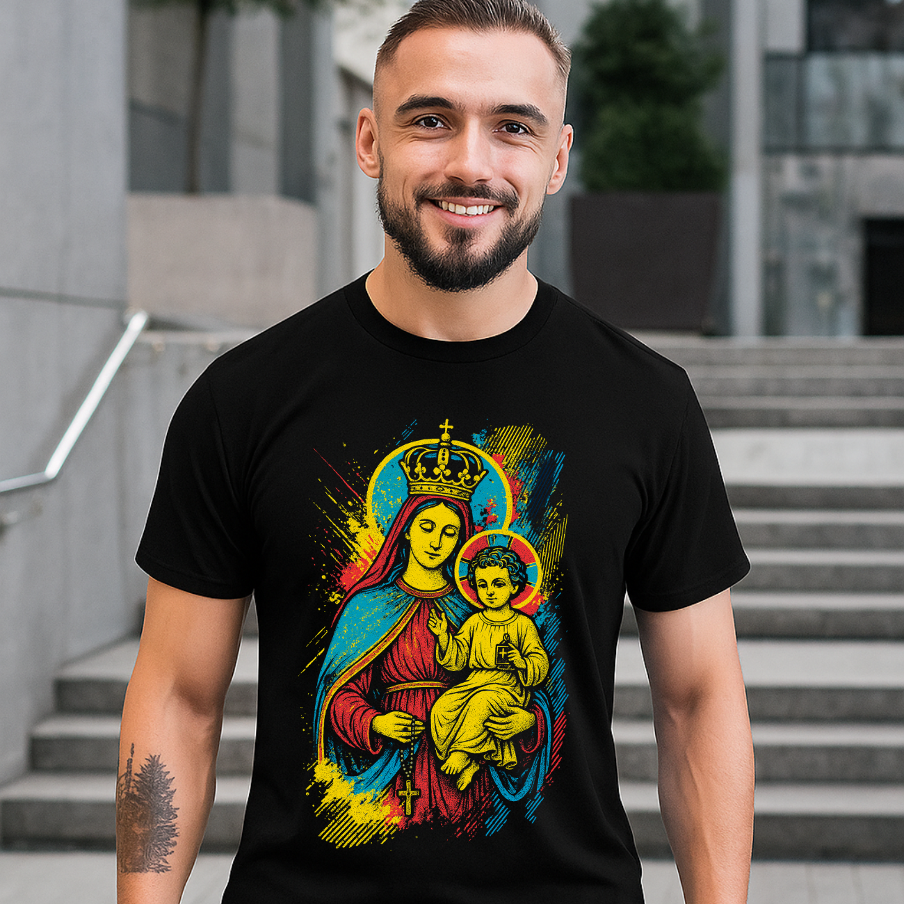 Camiseta Masculina Algodão Nossa Senhora do Carmo