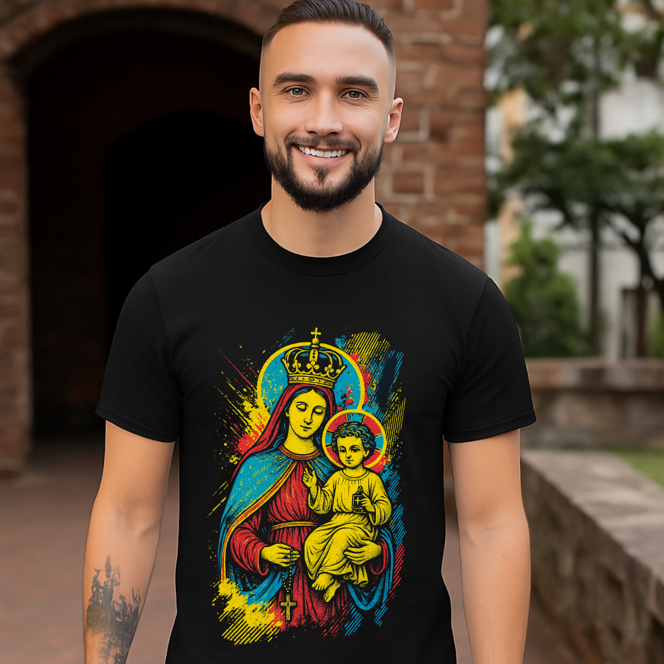 Camiseta Masculina Algodão Nossa Senhora do Carmo