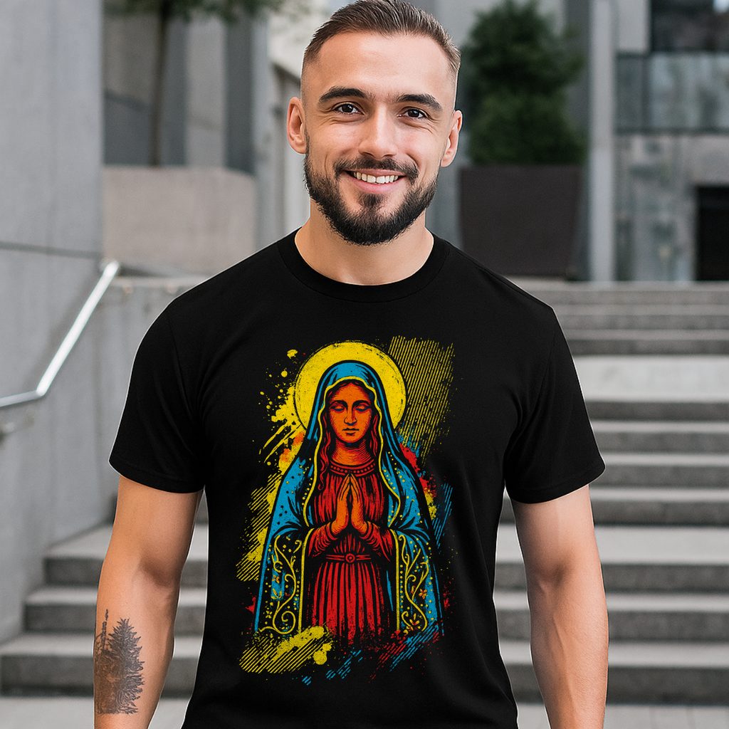 Camiseta Masculina  Básica Algodão Santa Sara