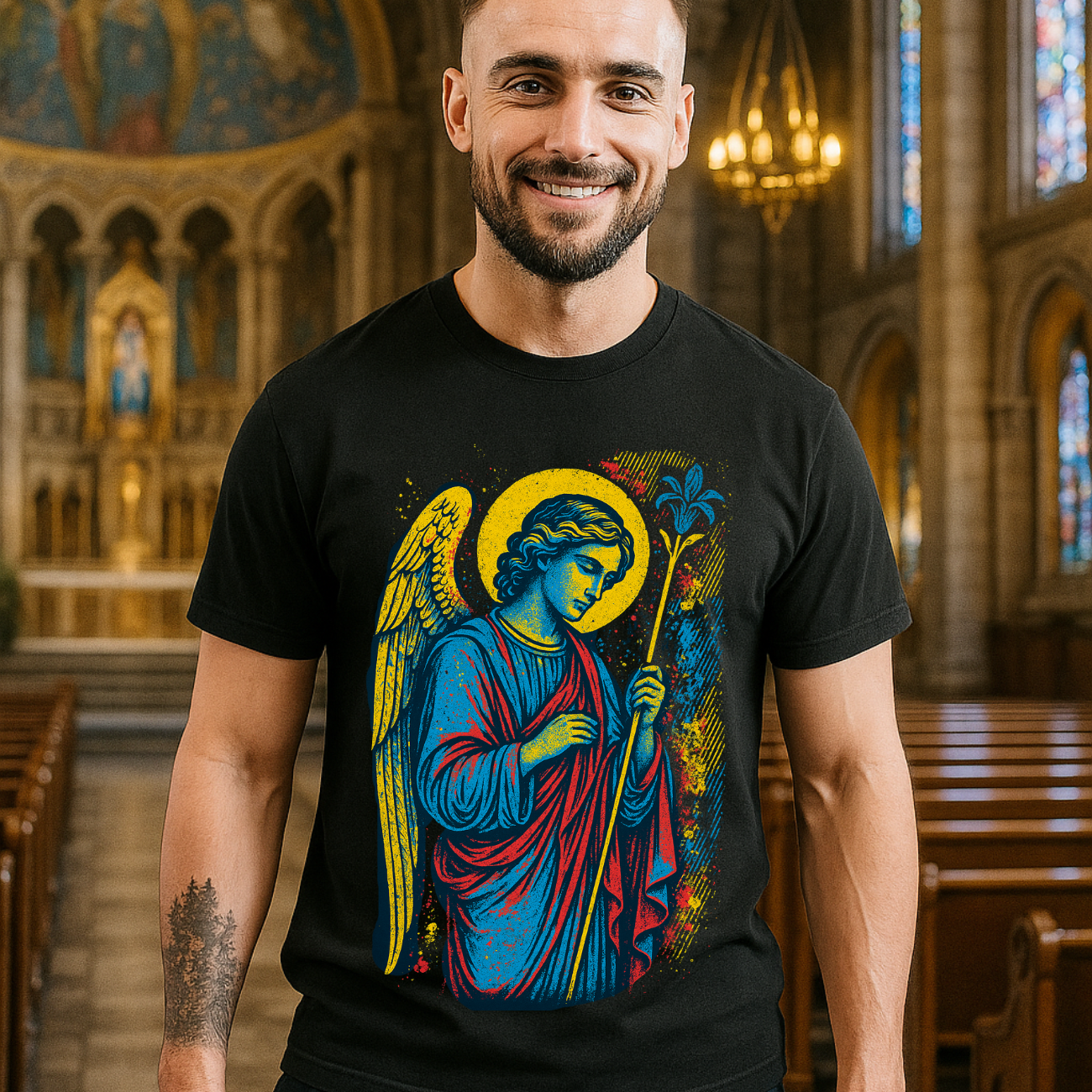 Camiseta Masculina Algodão Básica São Gabriel