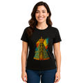 Camiseta Feminina Algodão Nossa Senhora Aparecida Fé E Proteção